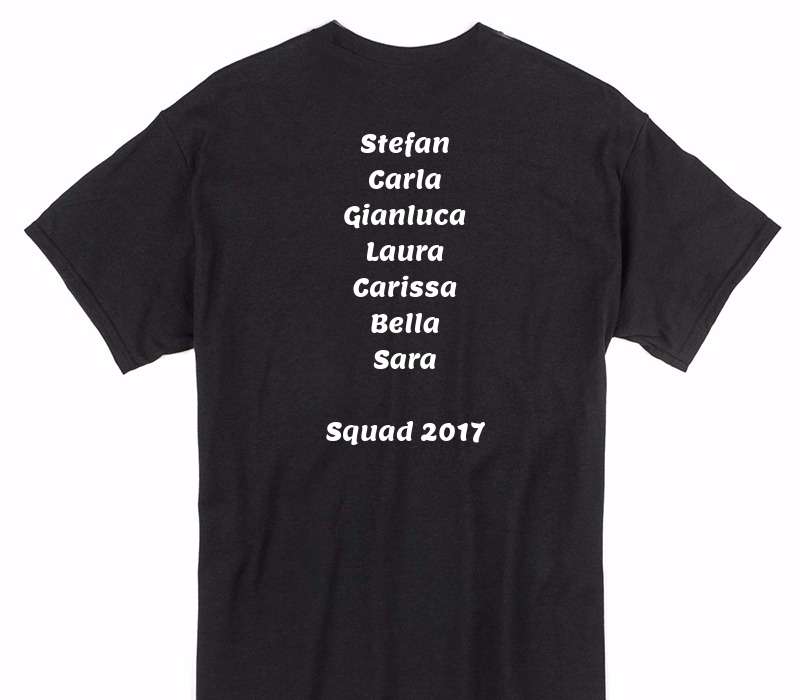 Custom Gildan 100% Cotton Black T-Shirt