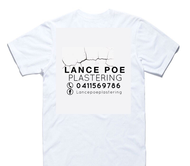Custom AS Colour 100% Cotton White T-Shirt