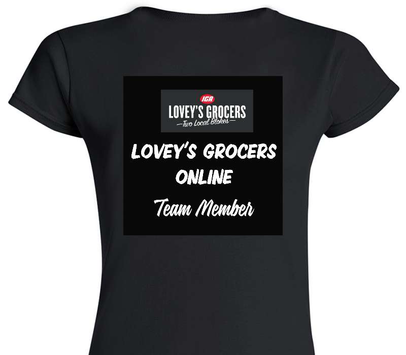 Custom Womens Soft Style 100% Cotton Black T-Shirt