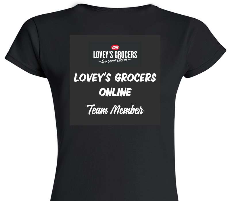 Custom Womens Soft Style 100% Cotton Black T-Shirt