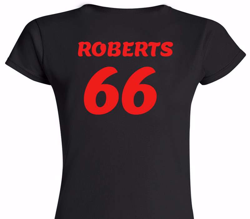 Custom Womens Soft Style 100% Cotton Black T-Shirt