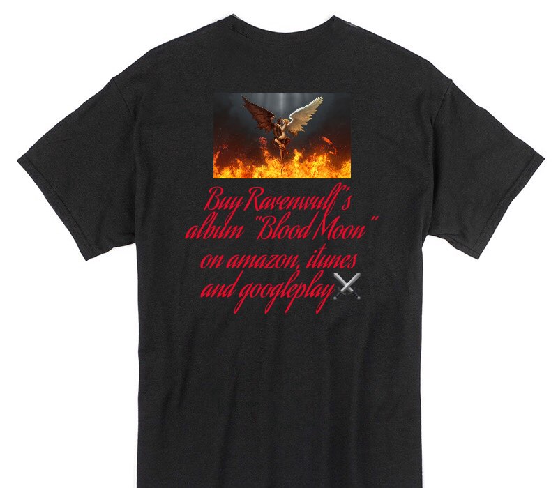 Custom Gildan 100% Cotton Black T-Shirt