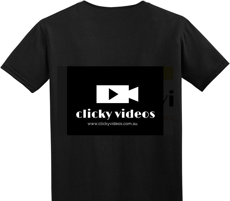 Custom Adult Soft Style 100% Cotton Black T-Shirt