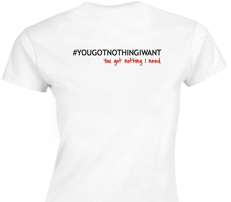 Custom Womens Soft Style 100% Cotton White T-Shirt