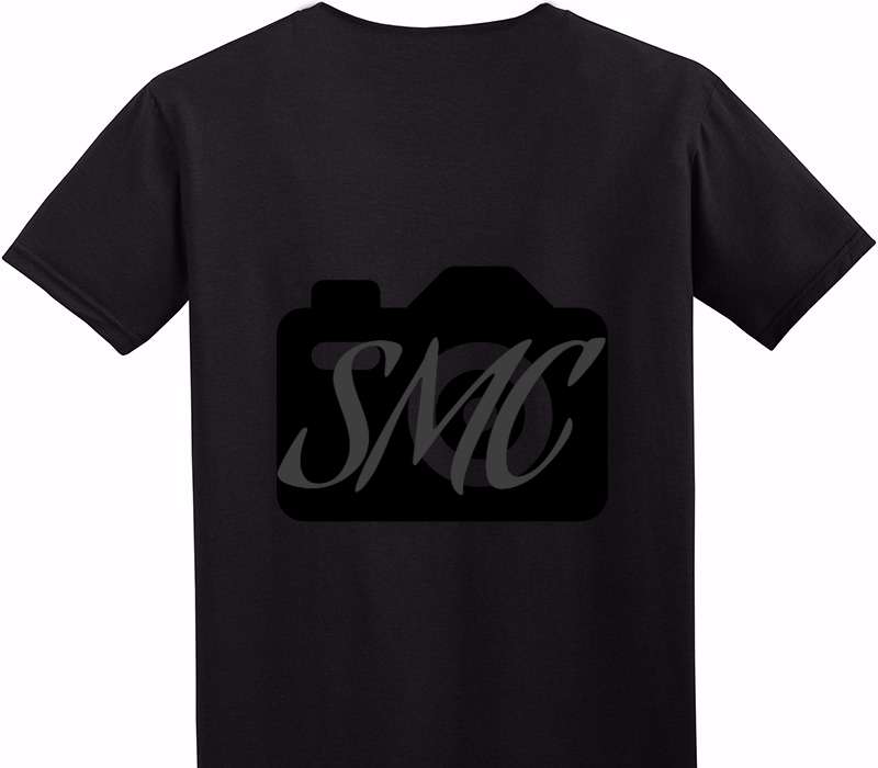 Custom Adult Soft Style 100% Cotton Black T-Shirt