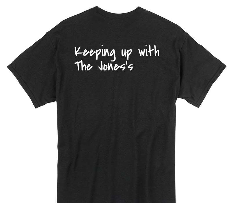 Custom Gildan 100% Cotton Black T-Shirt
