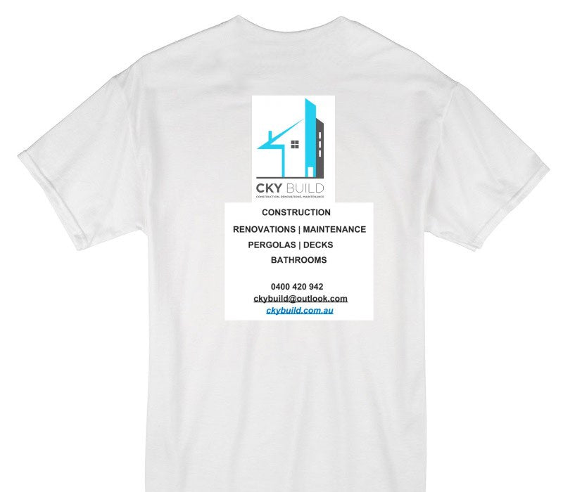 Custom Gildan 100% Cotton White T-Shirt