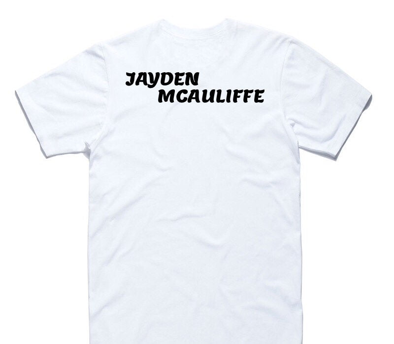 Custom AS Colour 100% Cotton White T-Shirt