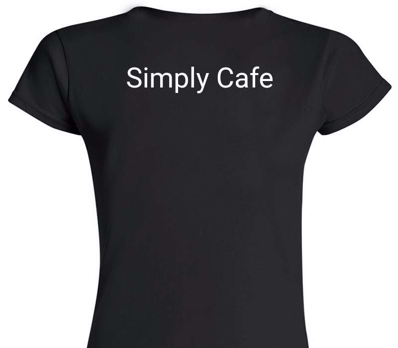 Custom Womens Soft Style 100% Cotton Black T-Shirt