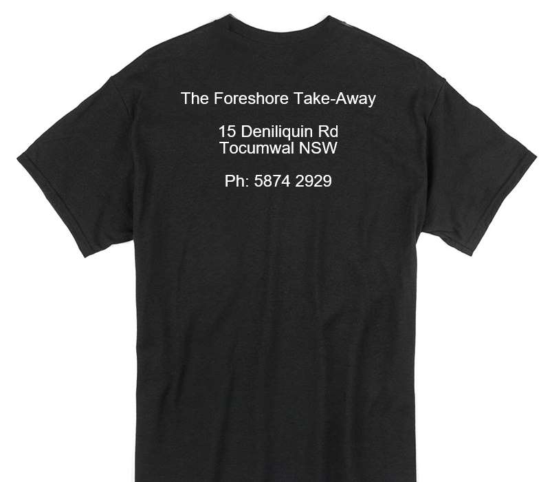 Custom Gildan 100% Cotton Black T-Shirt