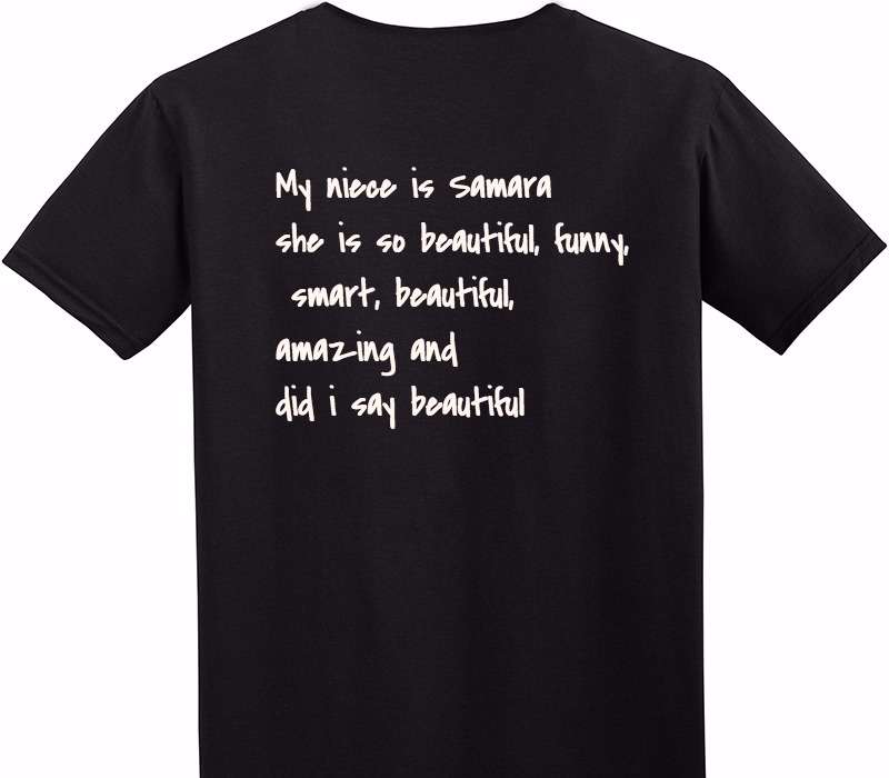Custom Adult Soft Style 100% Cotton Black T-Shirt