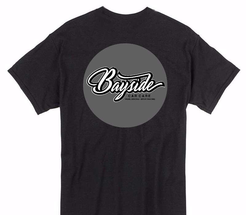 Custom Gildan 100% Cotton Black T-Shirt
