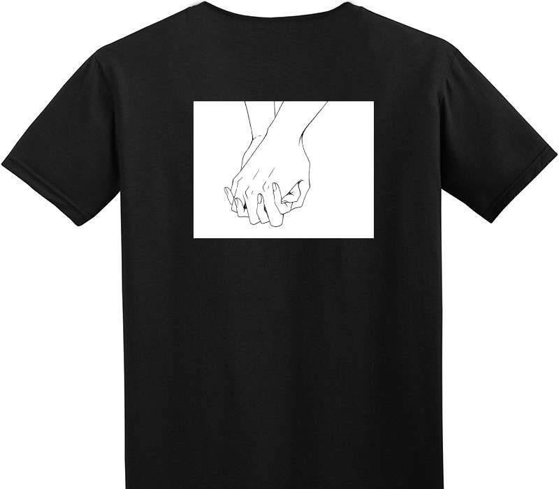 Custom Adult Soft Style 100% Cotton Black T-Shirt