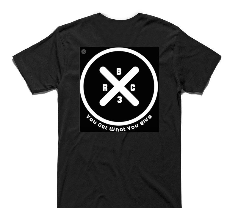 Custom AS Colour 100% Cotton Black T-Shirt