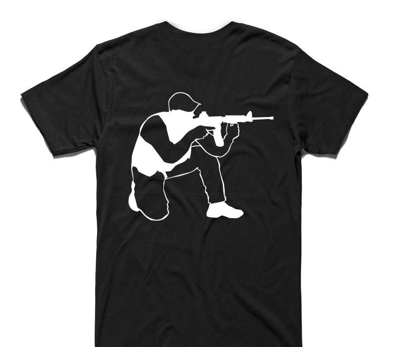 Custom AS Colour 100% Cotton Black T-Shirt