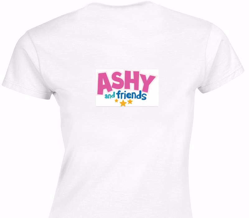 Custom Womens Soft Style 100% Cotton White T-Shirt