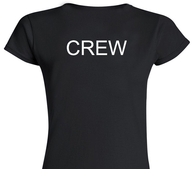 Custom Womens Soft Style 100% Cotton Black T-Shirt