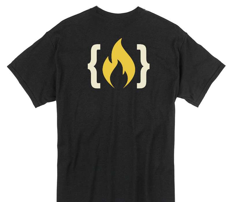 Custom Gildan 100% Cotton Black T-Shirt