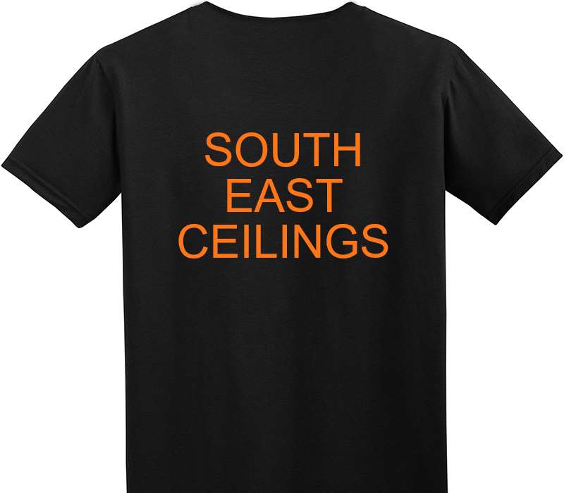Custom Adult Soft Style 100% Cotton Black T-Shirt