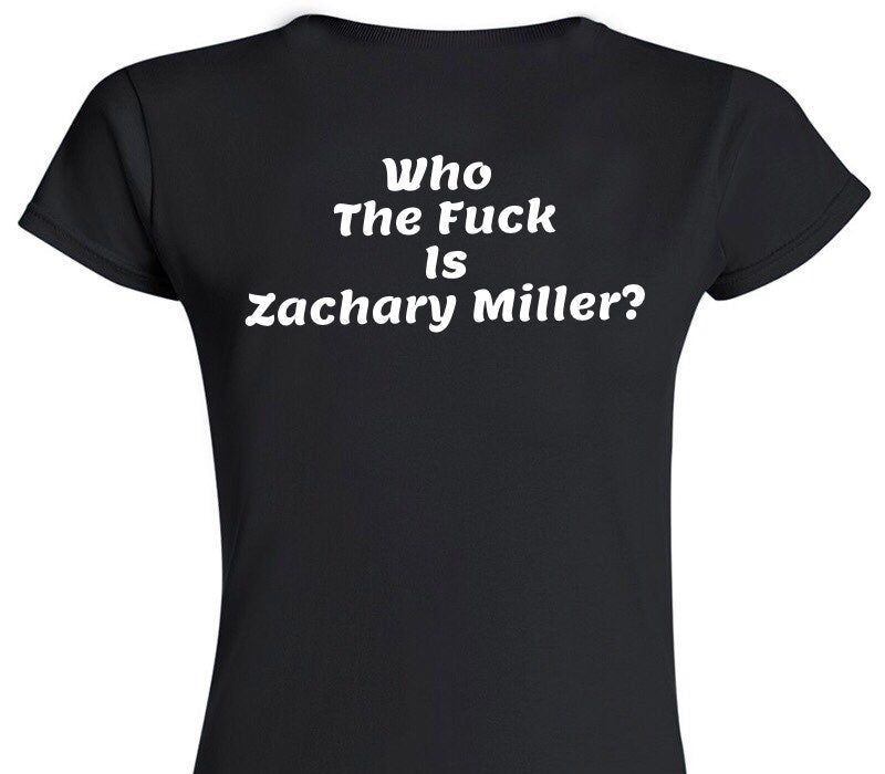 Custom Womens Soft Style 100% Cotton Black T-Shirt