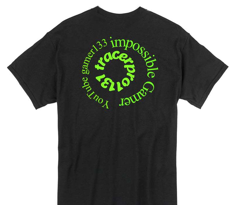 Custom Gildan 100% Cotton Black T-Shirt