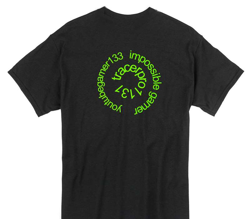Custom Gildan 100% Cotton Black T-Shirt
