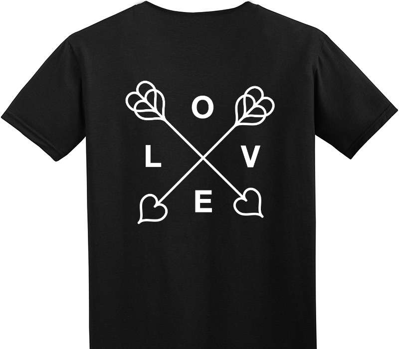 Custom Adult Soft Style 100% Cotton Black T-Shirt