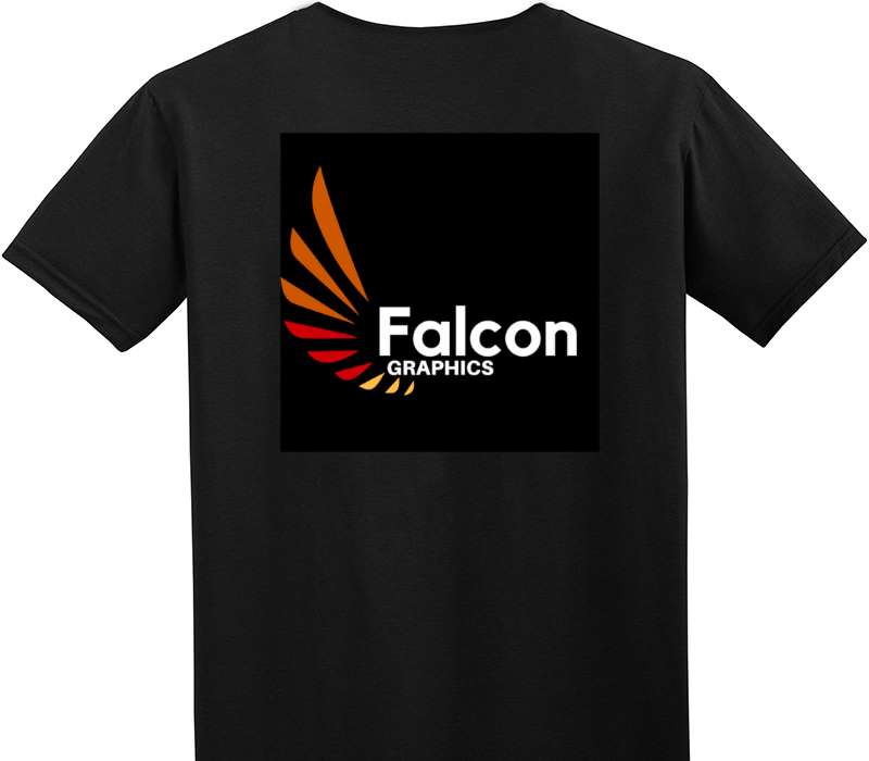 Custom Adult Soft Style 100% Cotton Black T-Shirt