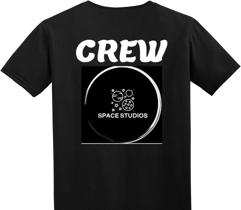 Custom Adult Soft Style 100% Cotton Black T-Shirt