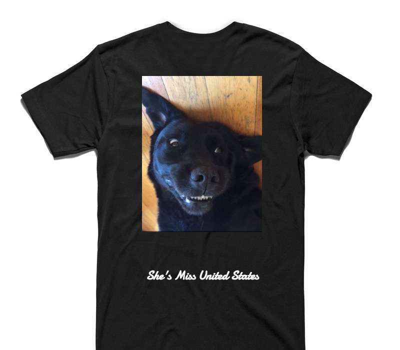 Custom AS Colour 100% Cotton Black T-Shirt
