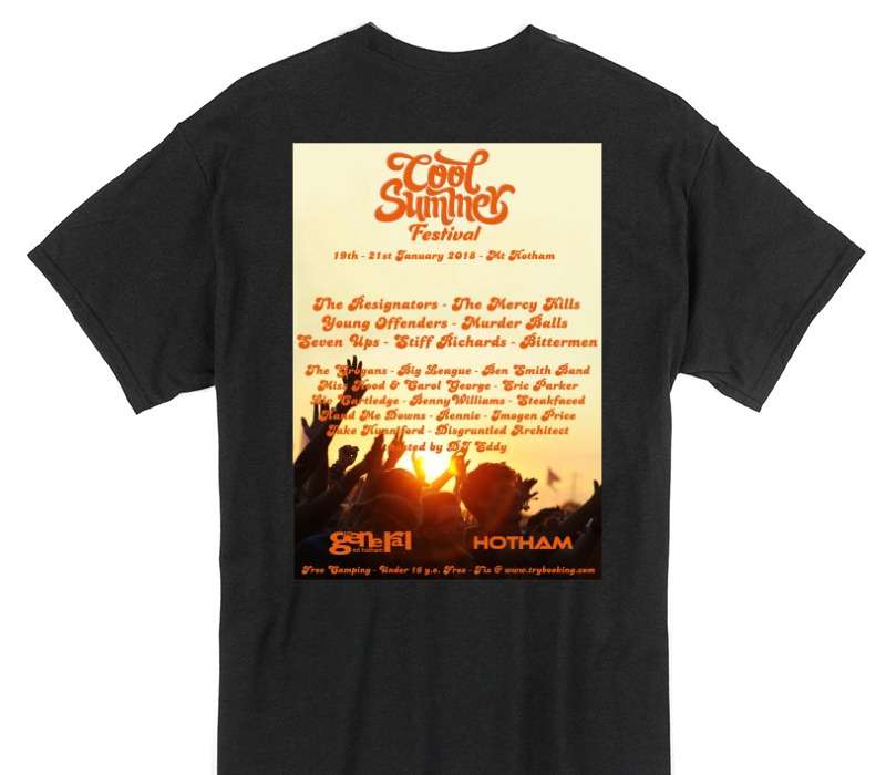 Custom Gildan 100% Cotton Black T-Shirt