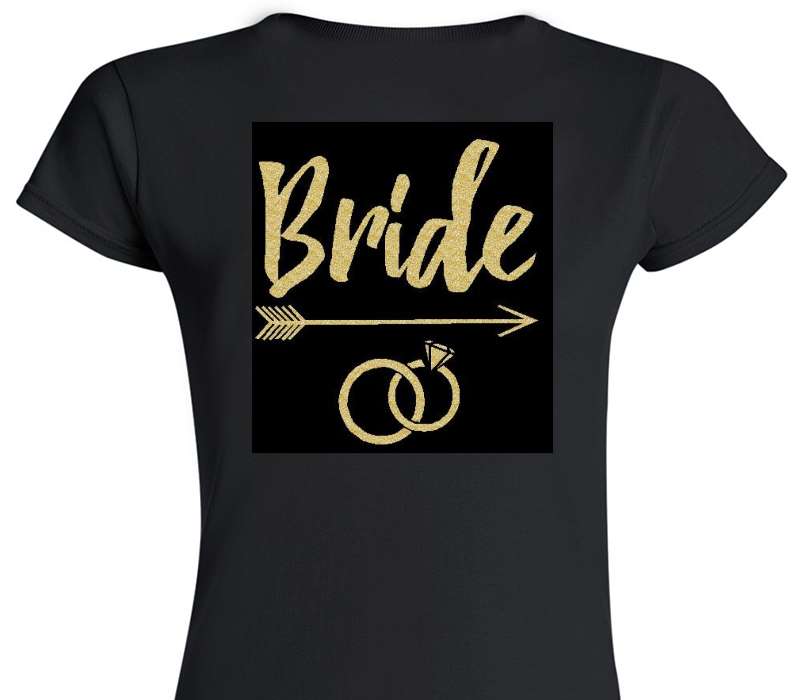 Custom Womens Soft Style 100% Cotton Black T-Shirt