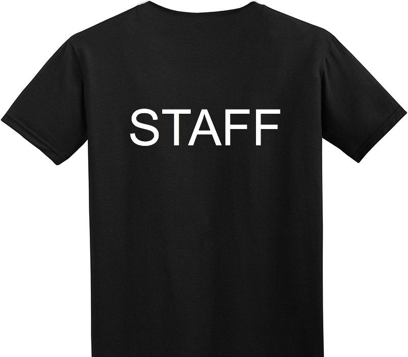 Custom Adult Soft Style 100% Cotton Black T-Shirt