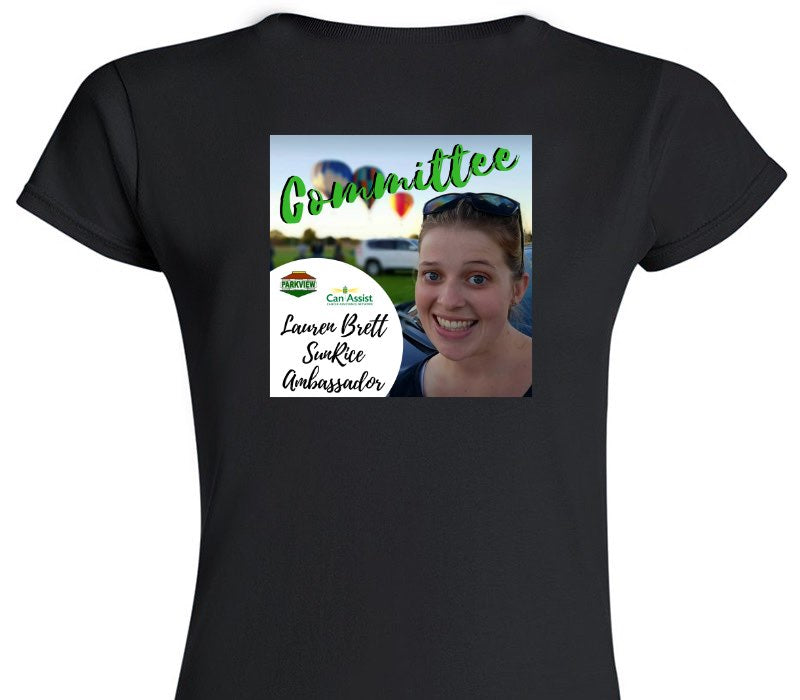 Custom Womens Soft Style 100% Cotton Black T-Shirt