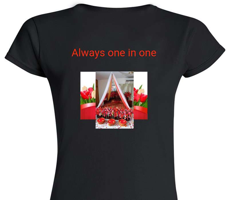 Custom Womens Soft Style 100% Cotton Black T-Shirt