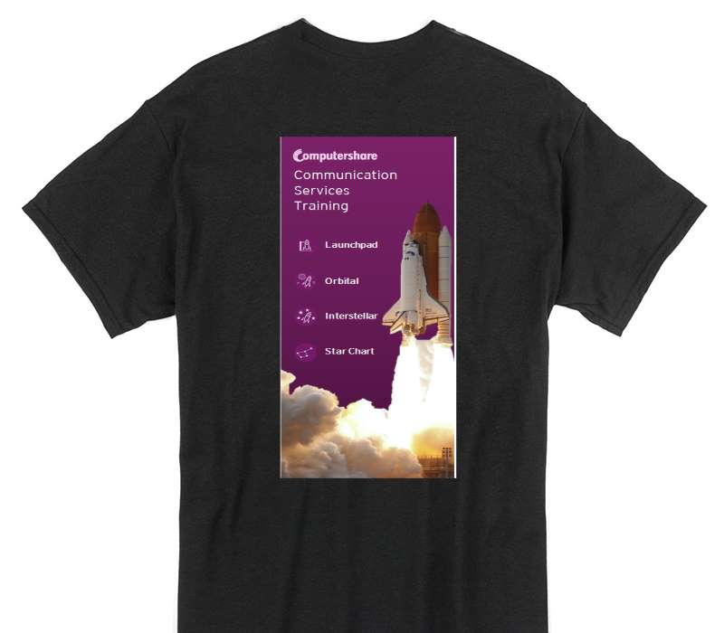 Custom Gildan 100% Cotton Black T-Shirt