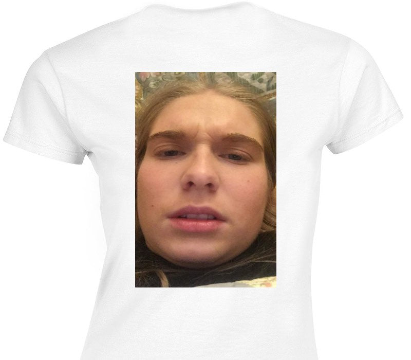 Custom Womens Soft Style 100% Cotton White T-Shirt