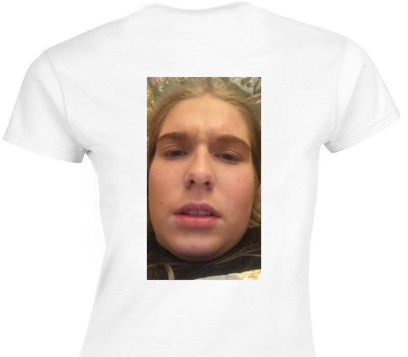 Custom Womens Soft Style 100% Cotton White T-Shirt