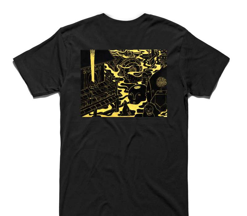 Custom AS Colour 100% Cotton Black T-Shirt