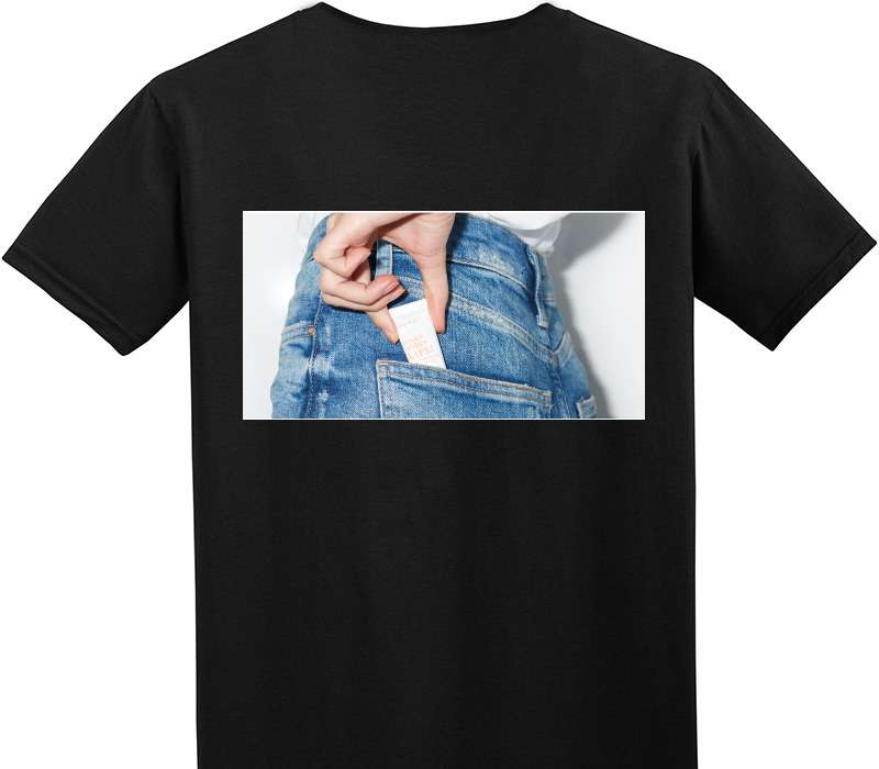 Custom Adult Soft Style 100% Cotton Black T-Shirt