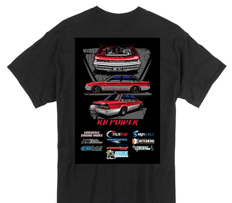Custom Gildan 100% Cotton Black T-Shirt
