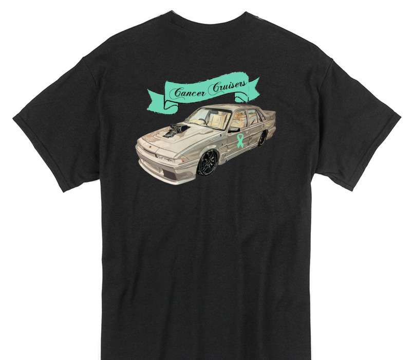 Custom Gildan 100% Cotton Black T-Shirt