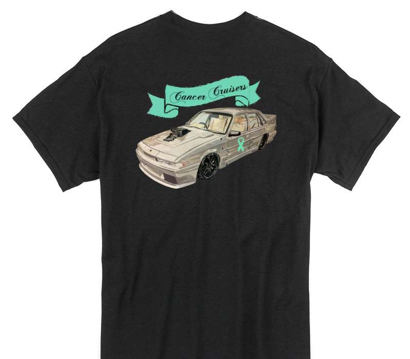 Custom Gildan 100% Cotton Black T-Shirt