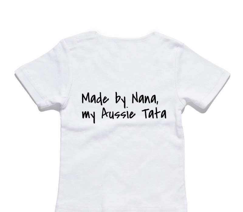 Custom AS Colour White Baby T-Shirt