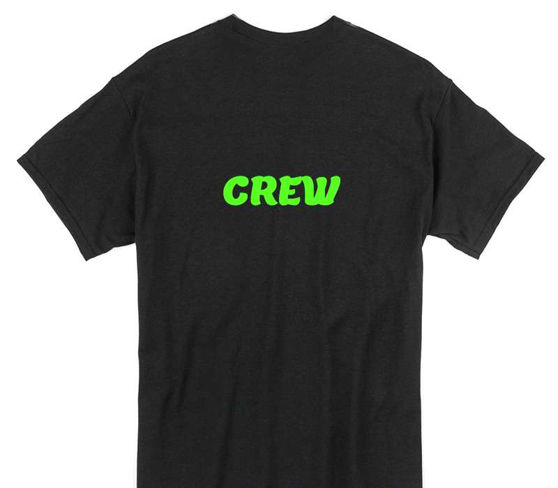 Custom Gildan 100% Cotton Black T-Shirt
