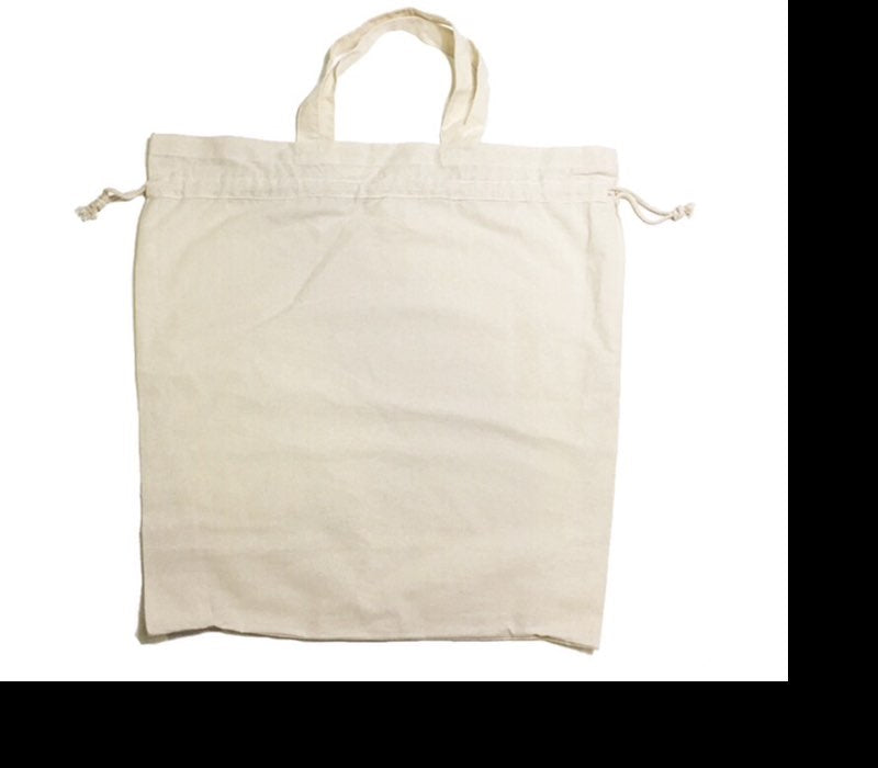 Custom Drawstring Tote Bag Cotton Calico
