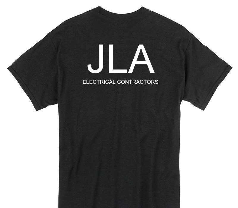 Custom Gildan 100% Cotton Black T-Shirt