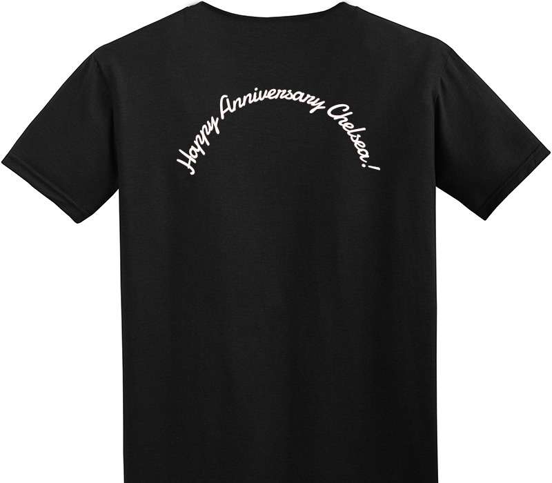 Custom Adult Soft Style 100% Cotton Black T-Shirt