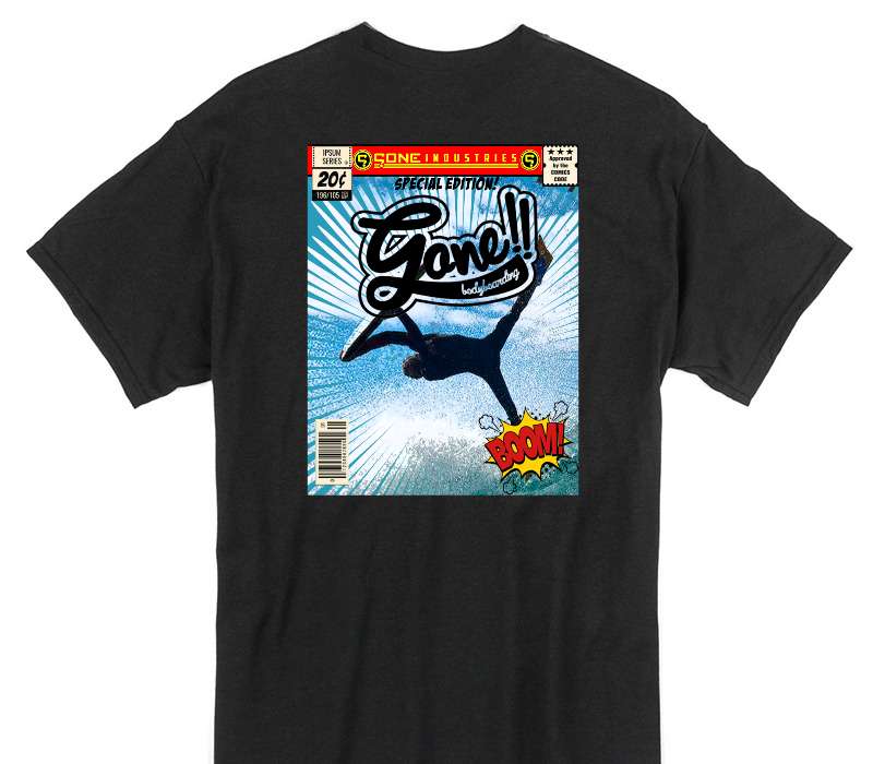 Custom Gildan 100% Cotton Black T-Shirt