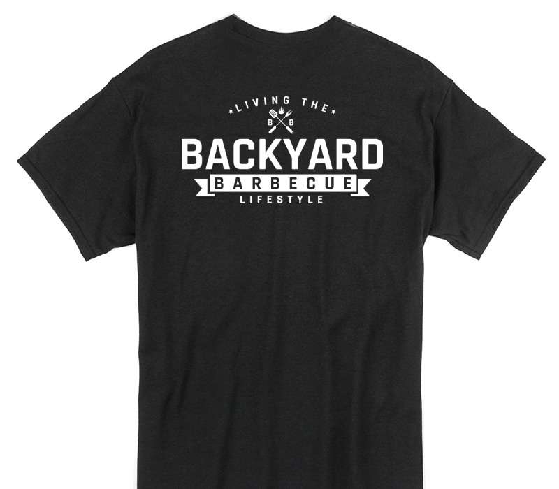 Custom Gildan 100% Cotton Black T-Shirt